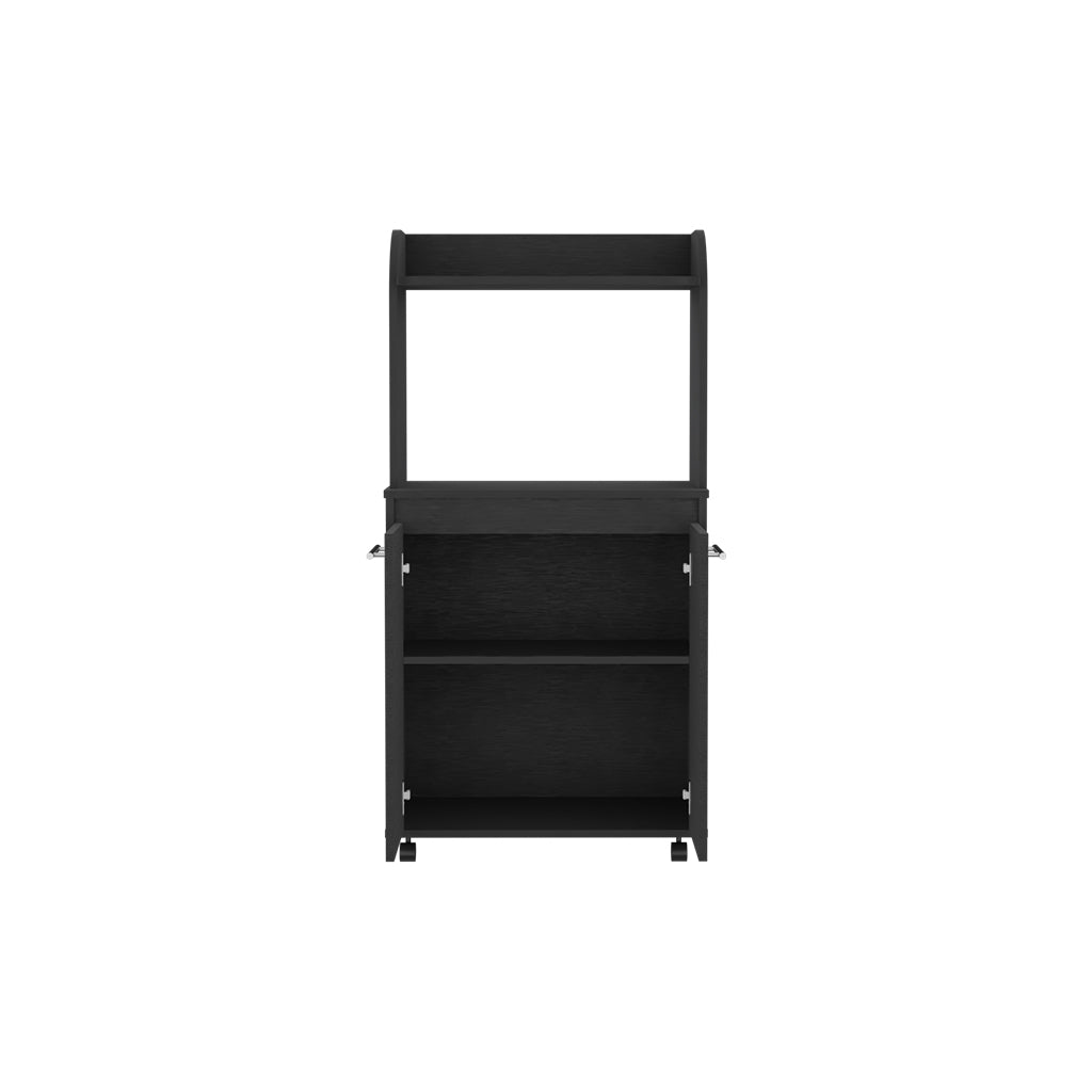 Wave Kitchen Cart- Black