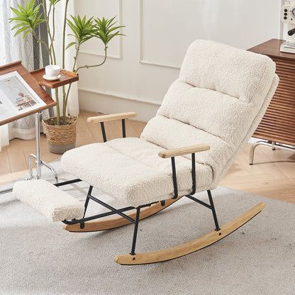 Cordova Gliding Rocking Chair - Beige