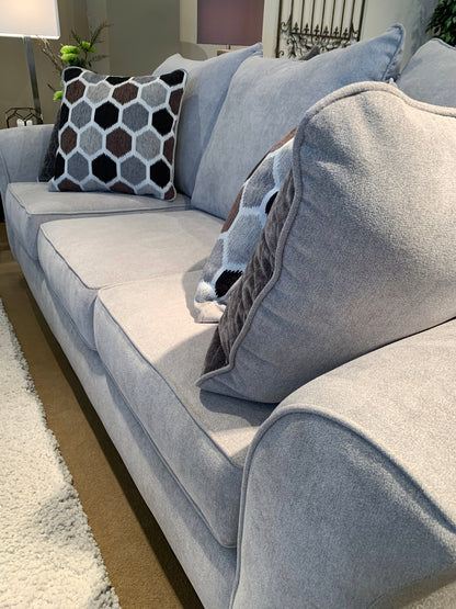 Camero Fabric Pillowback Loveseat - Gray