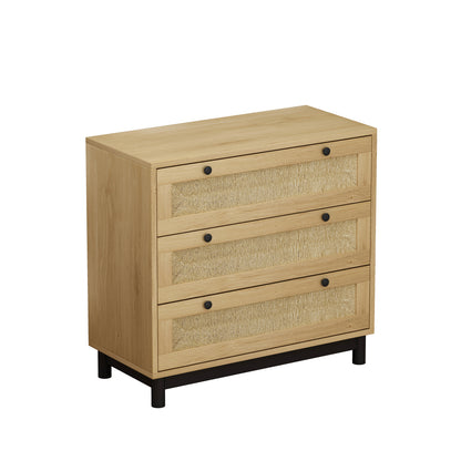 Robe 3-Drawers Storage Cabinet - Oak