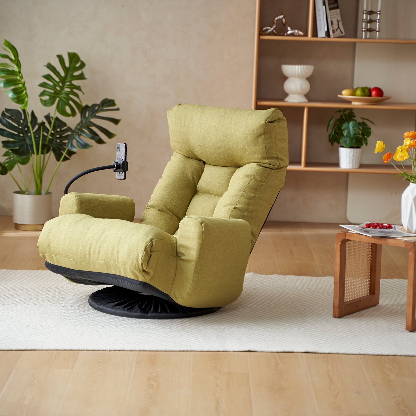 Lawson Adjustable Head and Waist Rotatable Sofa Chair - Green