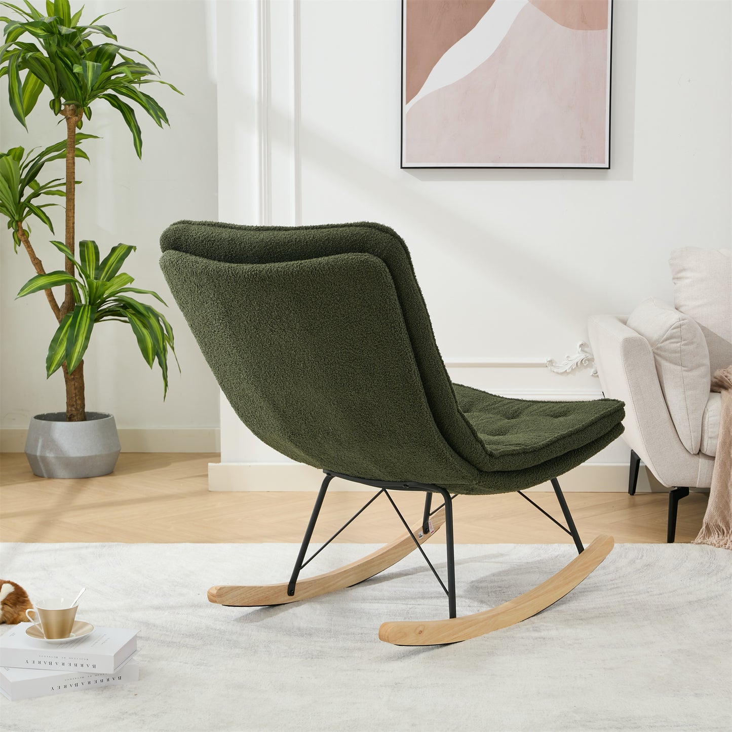 Lazy Rocking Chair - Dark Green