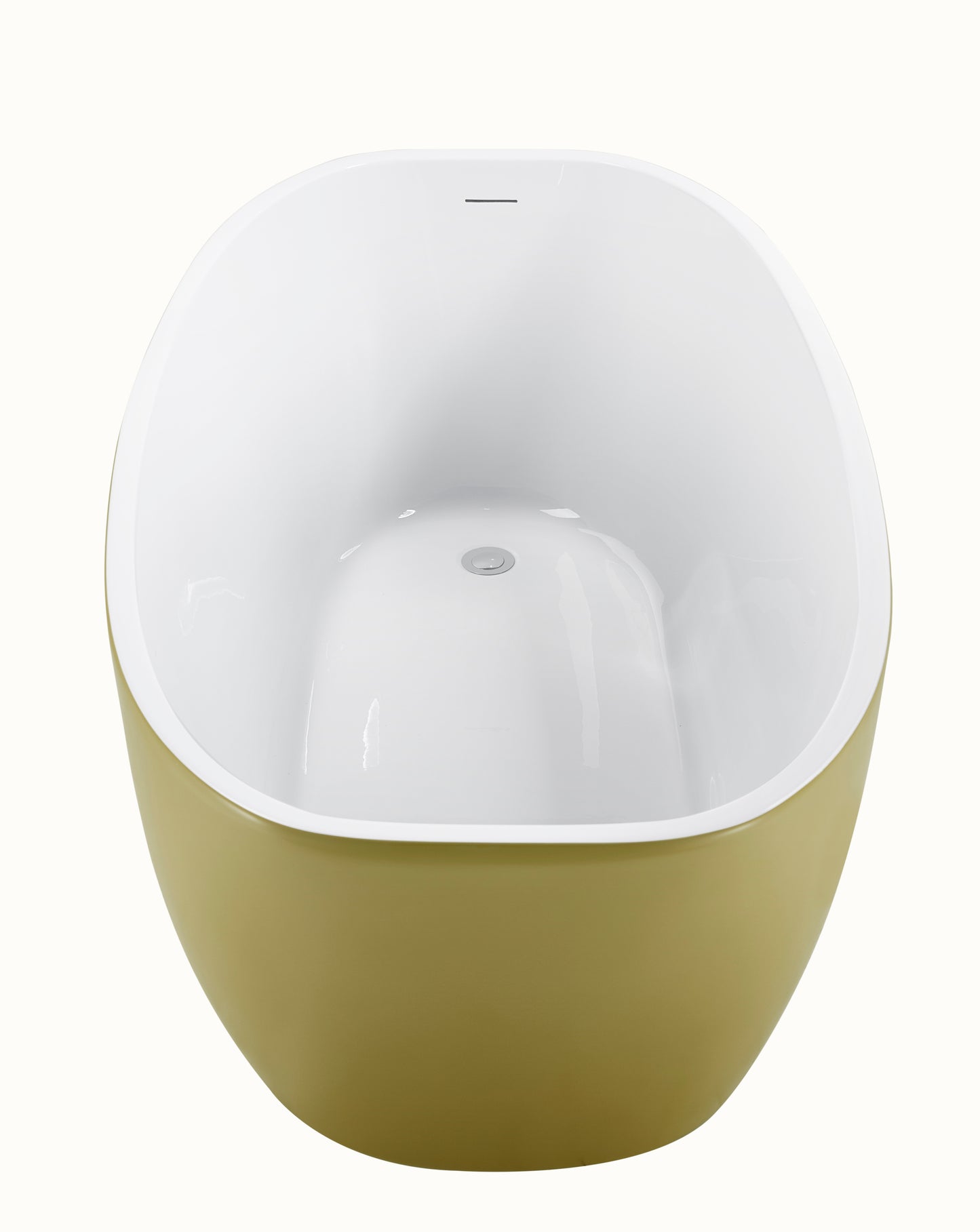 Elara 63" Acrylic Freestanding Soaking Bathtub  - Yellow