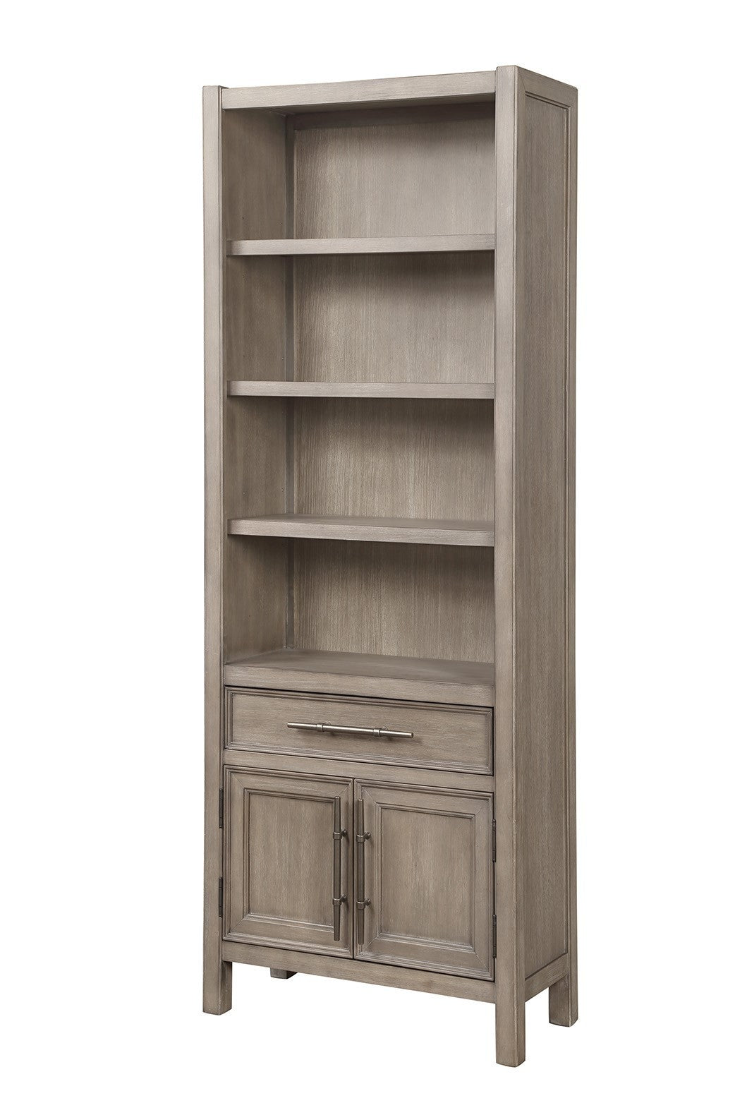 Cypress Bookcase Pier Cabinet - White Oak