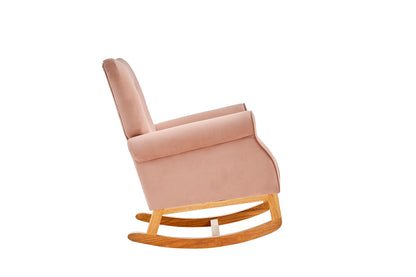 Jarvis Velvet Rocking Chair - Pink