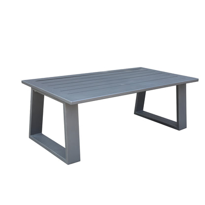 Lela Patio Powder Pewter Coffee Table