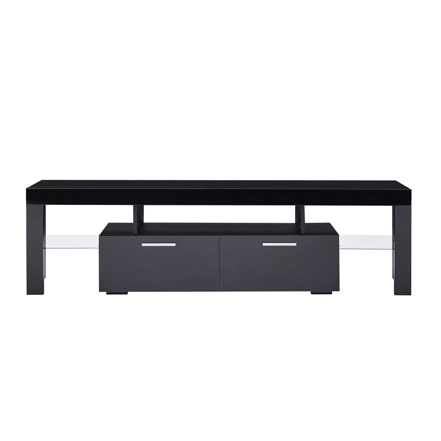 Lacey TV Stand with LED light - Black