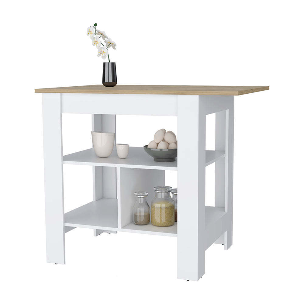 Harmony Hub Kitchen Island - White