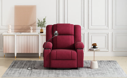 Dawson Power Lift Recliner with Massage - Red