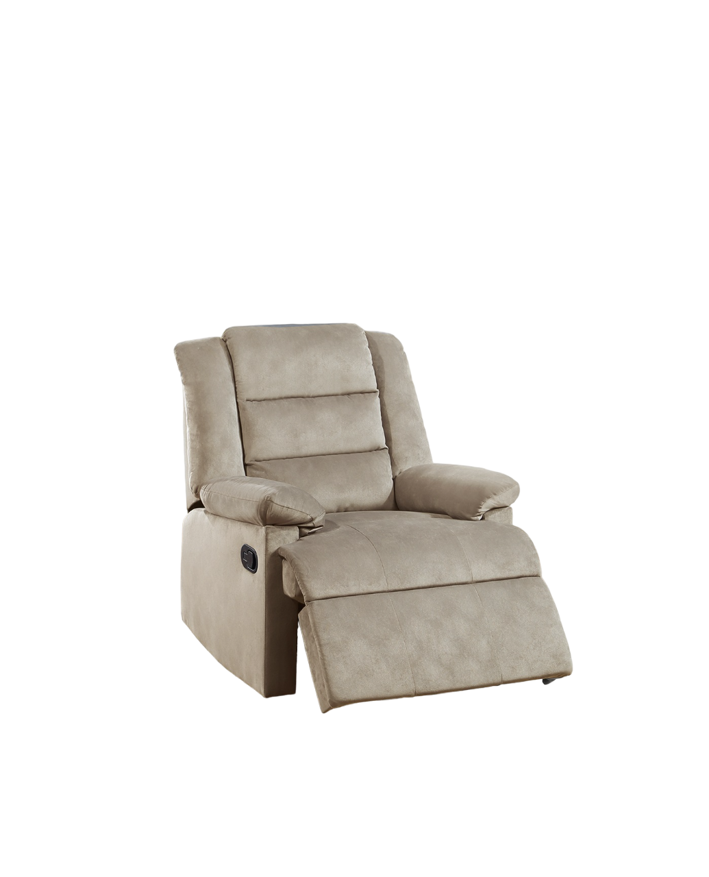 Alesia Velvet Recliner Motion Recliner - Beige