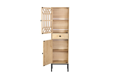 Viva Tall Floor Cabinet - Dark Oak