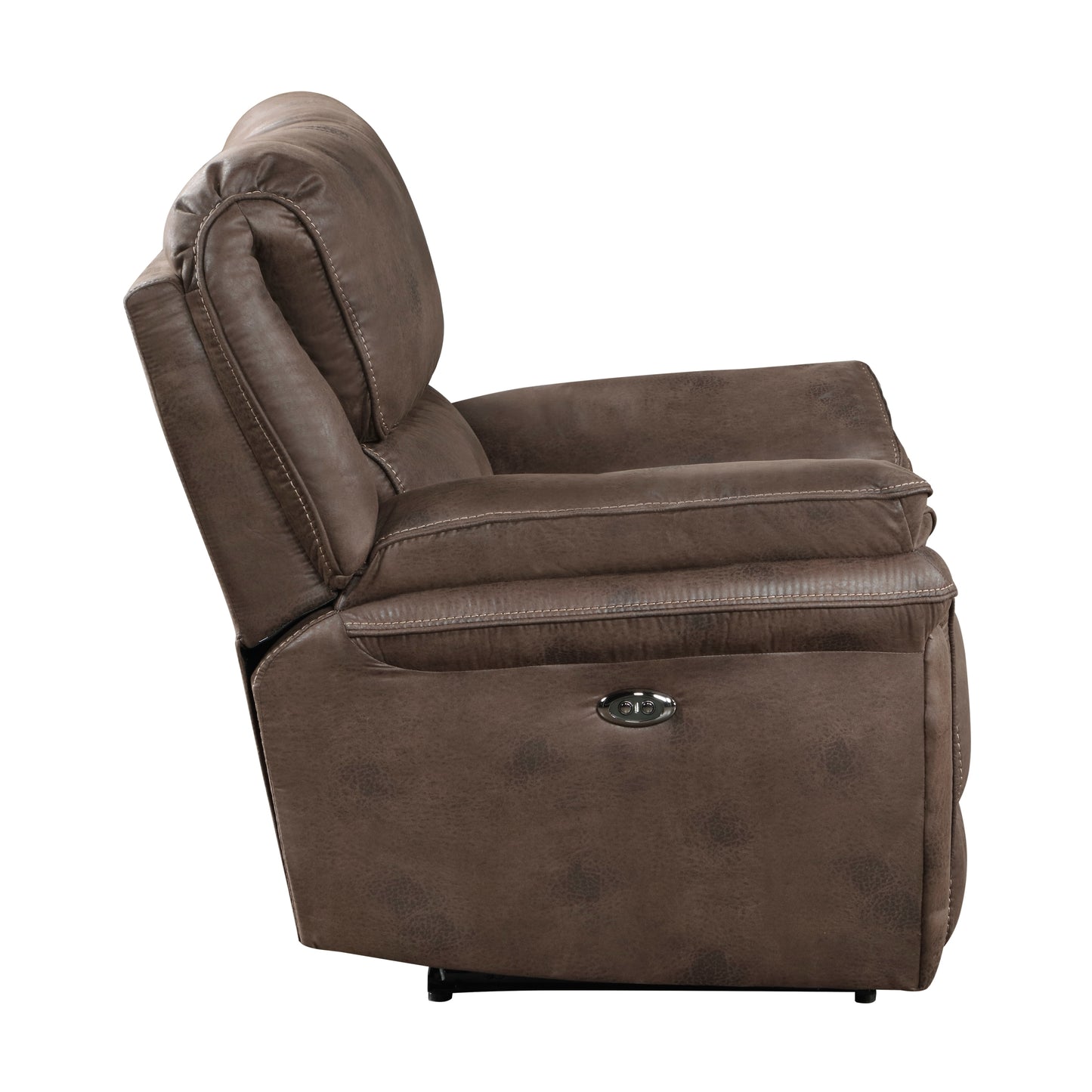 Brock Power Reclining Chair - Brown