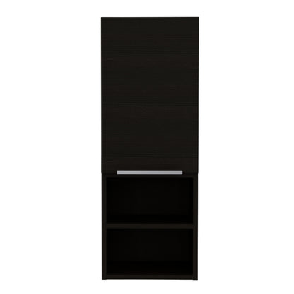 Kingston Rectangle 2-Shelf Medicine Cabinet - Black