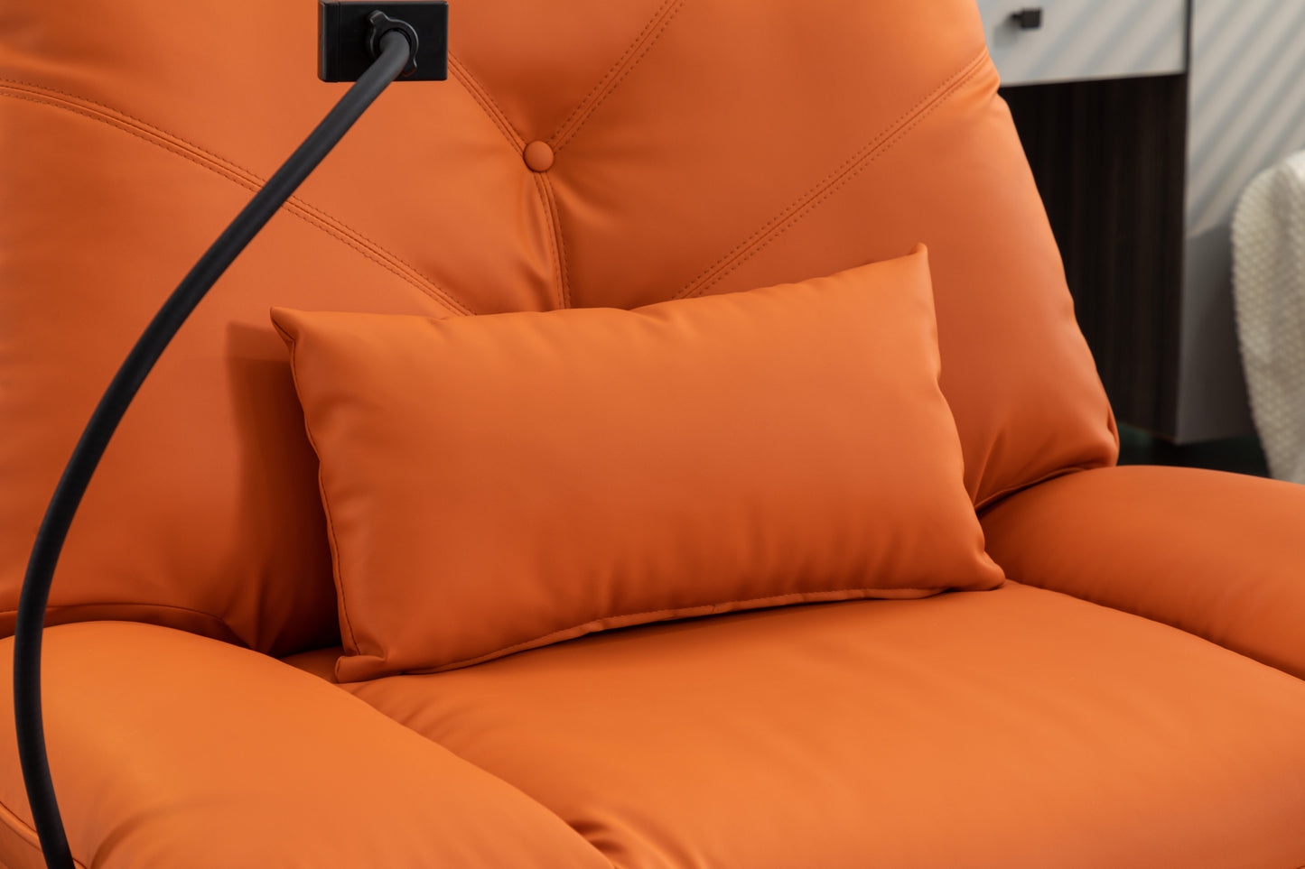 Bravo 270 Swivel Glider Recliner Chair - Orange