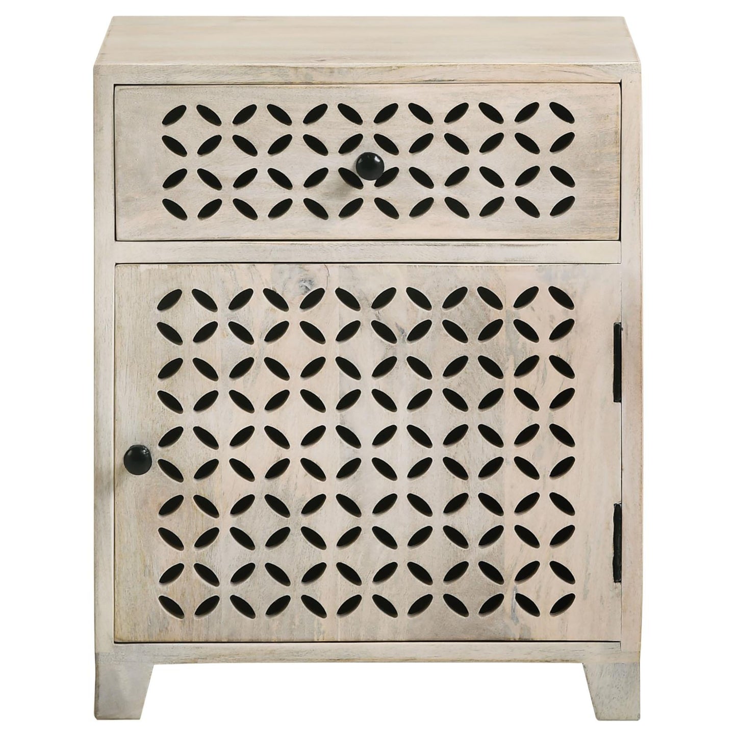 Benson 1-Door Accent Cabinet - Beige