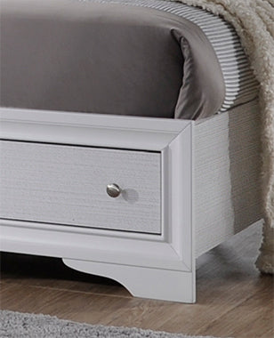 Matrix Queen Size Storage Bed - White