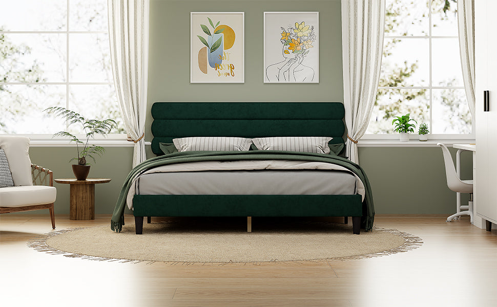 Wee King Size Bed Frame - Dark Green