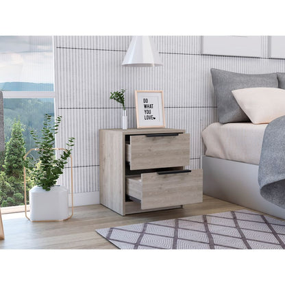 Kaia Nightstand Metal Handle - Gray