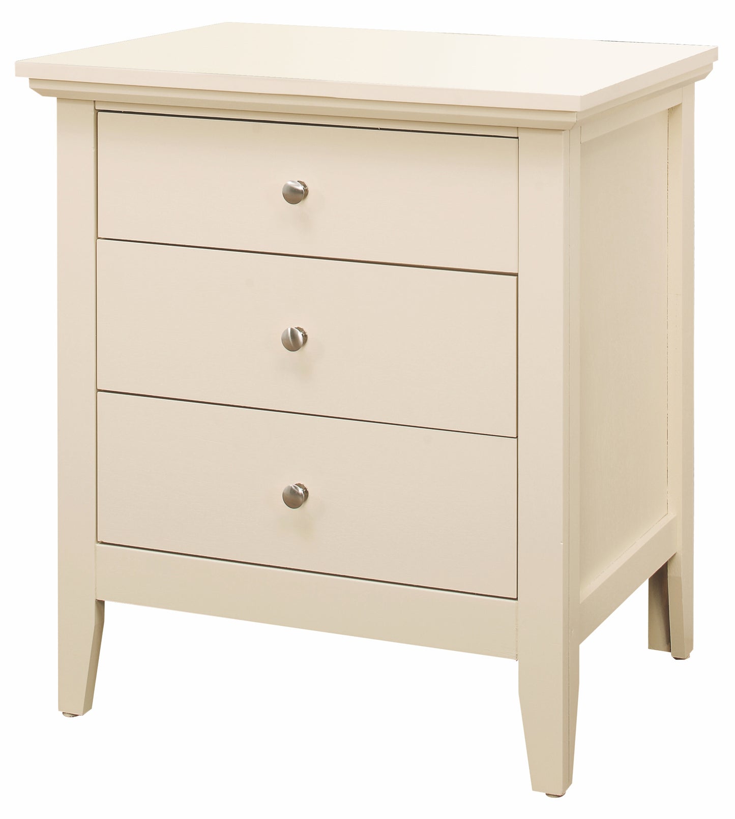 Hammond  3 Drawer Nightstand - Beige