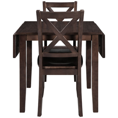 Vito 2pc Dining Set Dining Table 2x Side Chairs - Espresso