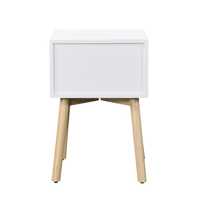 Tim Nightstand 2-Drawers - White