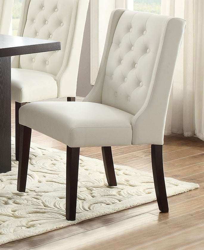 Berry Tufted Dining Chairs (Set of 2) - White