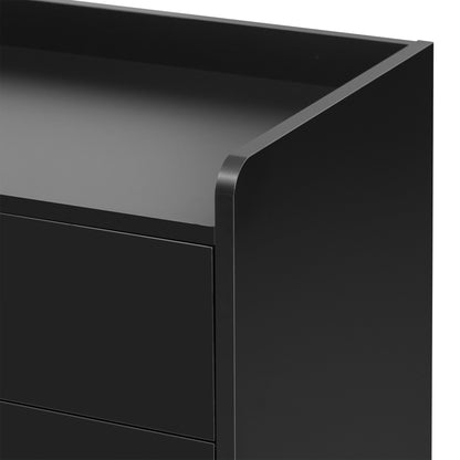 Melo Wooden Storage Cabinet - Black