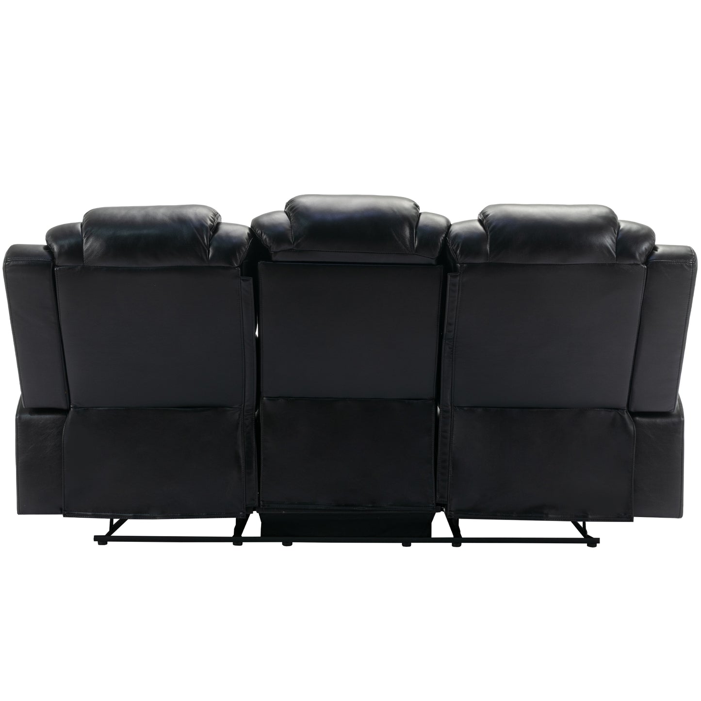 Milo 3 Pieces Recliner Sofa Sets - Black