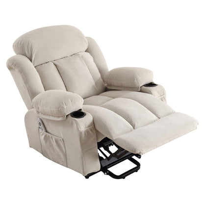 Vanbow II Power Lift Recliner Chair with Heat and Massage with USB - Beige