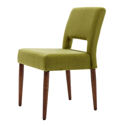 Giordano Dining Chairs with Solid Wood (Set of 2) - Green