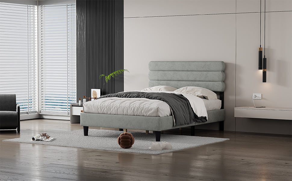 Wee Full Size Bed Frame - Light Gray