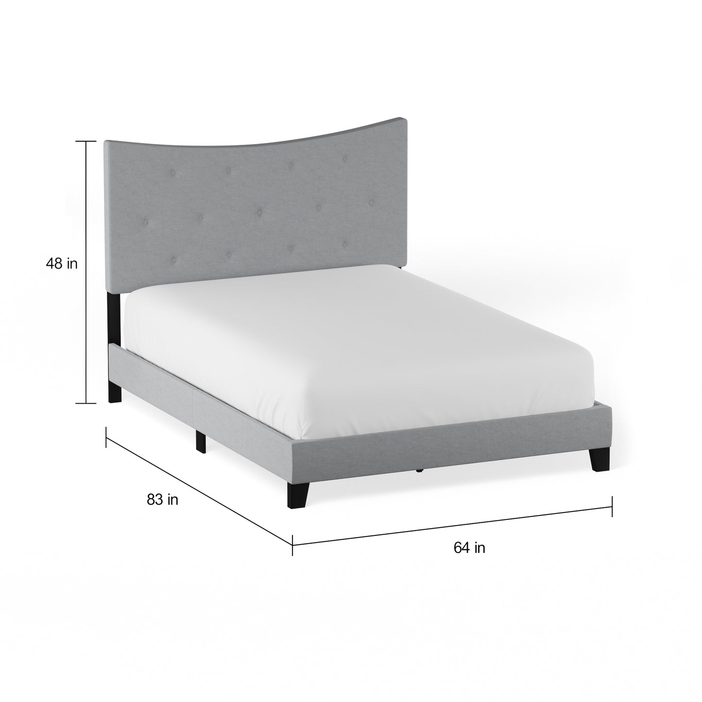 Venacha Queen Bed - Gray