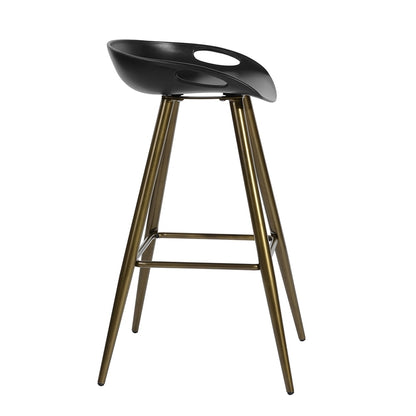 Bak Bar & Counter Stool - Black & Gold Set of 2