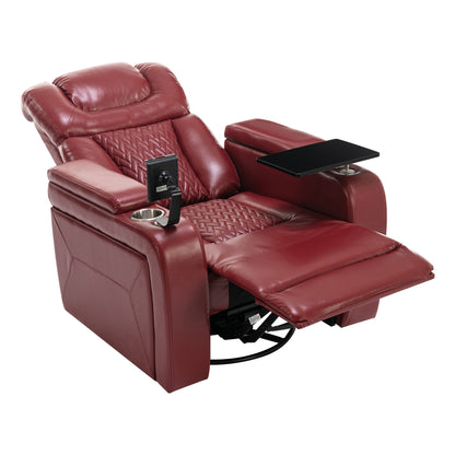 Comfort Max 270 Degree Swivel Power Recliner - Red