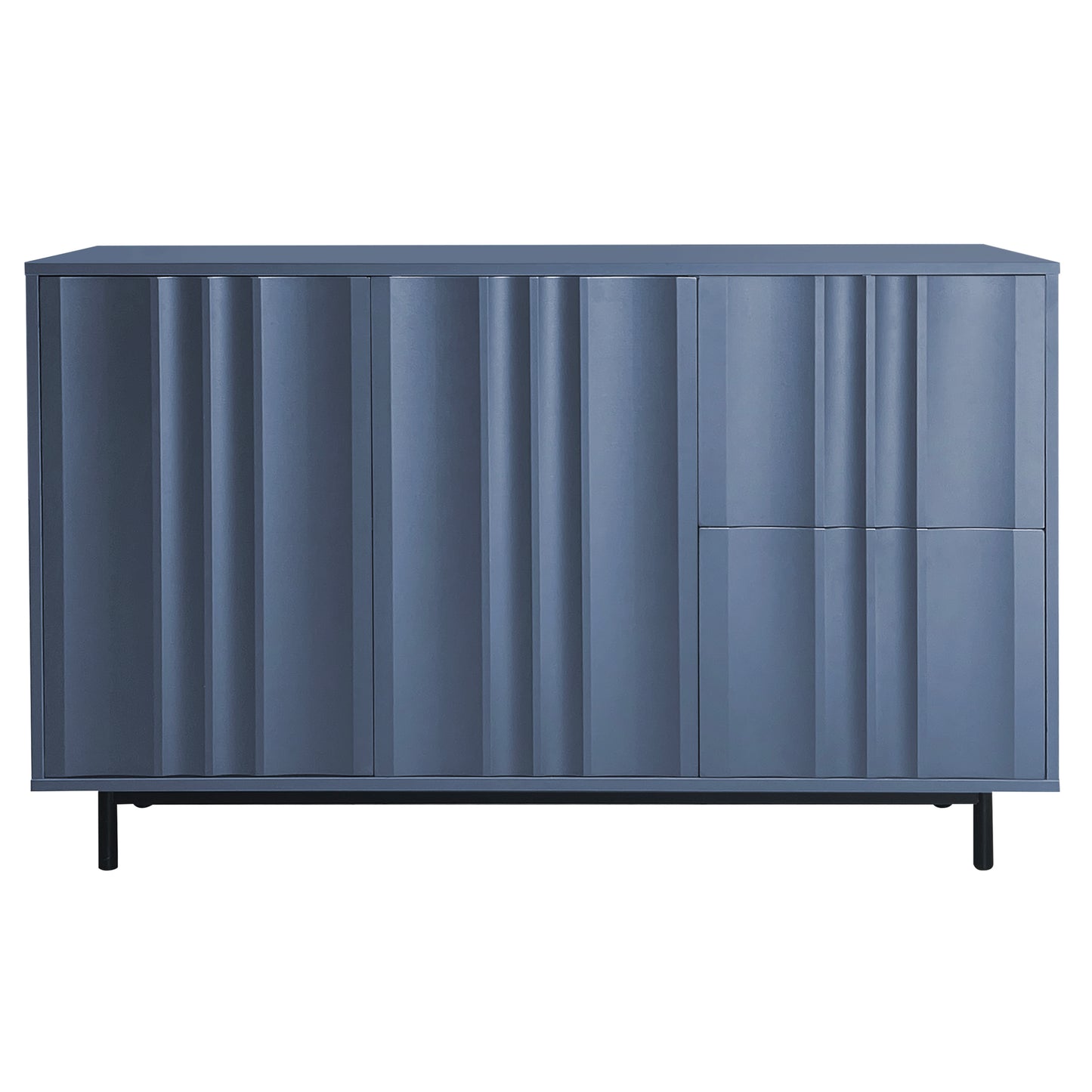 Noza II Sideboard Buffet Cabinet - Navy Blue