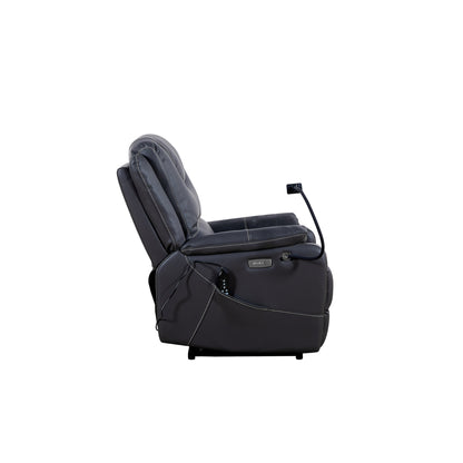 Burk Zero Gravity Power Recliner with Heat and Massage - Black