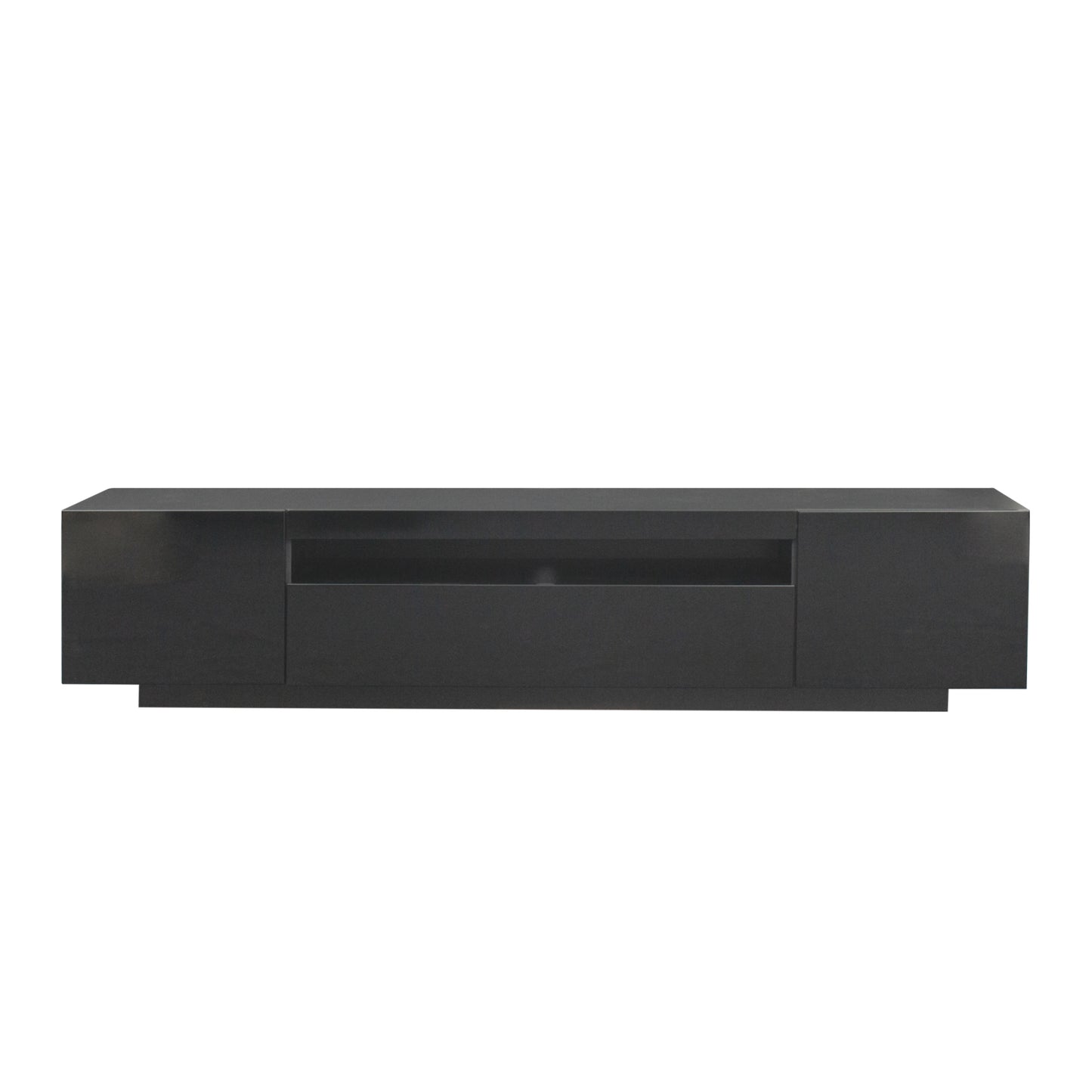 Ozzie TV Stand with LED Lights - Black