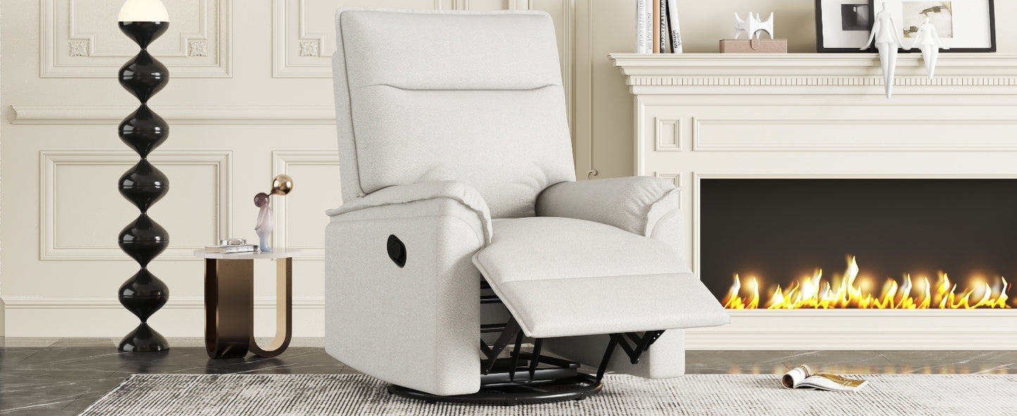 Hano 360° Swivel Recliner Chair - Beige