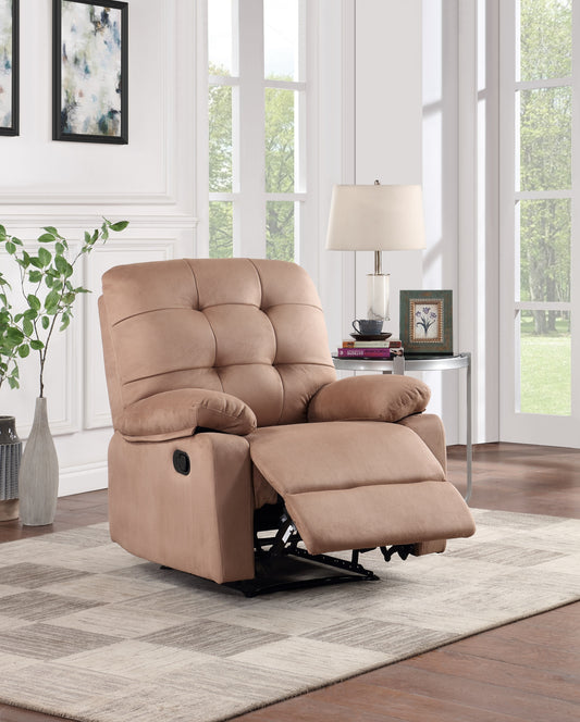 Debi Plush Microfiber Motion Recliner Chair - Peat