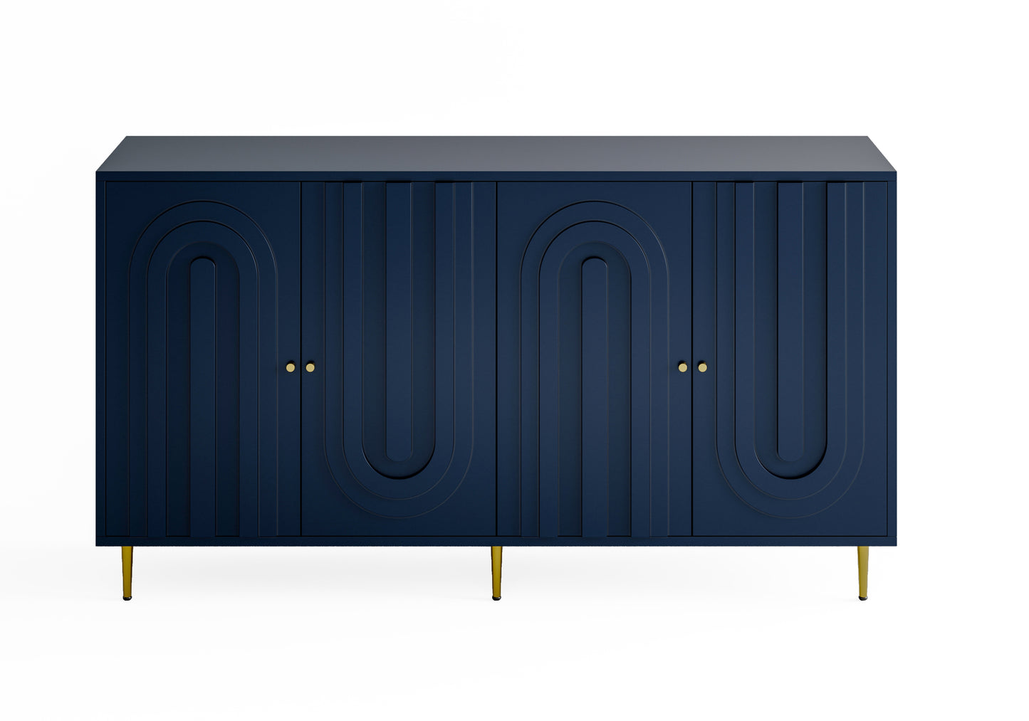 Jana Wooden Cabinet Sideboard - Blue