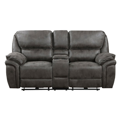 Rubio Power Reclining Loveseat - Gray