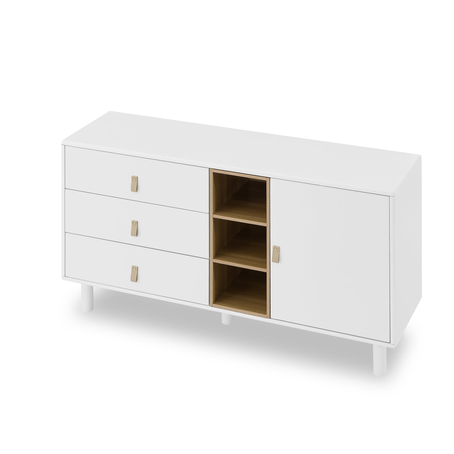 Haru Storage Wooden Cabinet - White