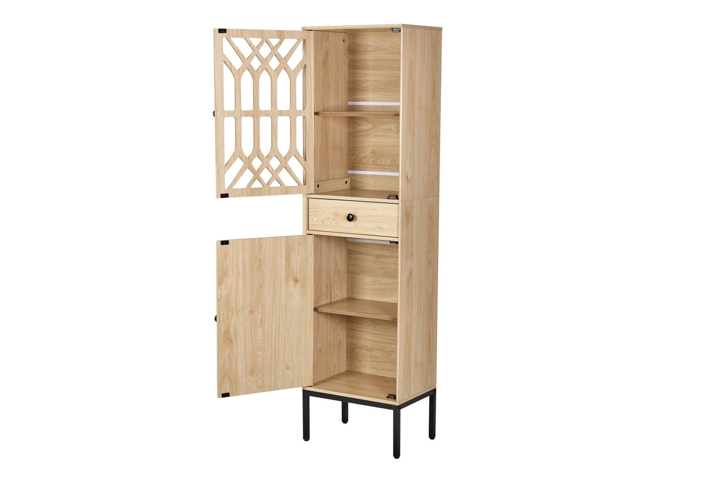 Viva Tall Floor Cabinet - Dark Oak