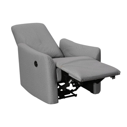 Sylvia 35 Inch Modern Power Recliner Chair - Gray