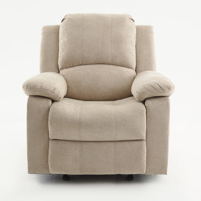 Weber Microfiber Glider Recliner - Sand