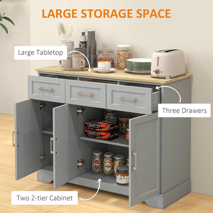 Kiser Sideboard Buffet Cabinet - Gray