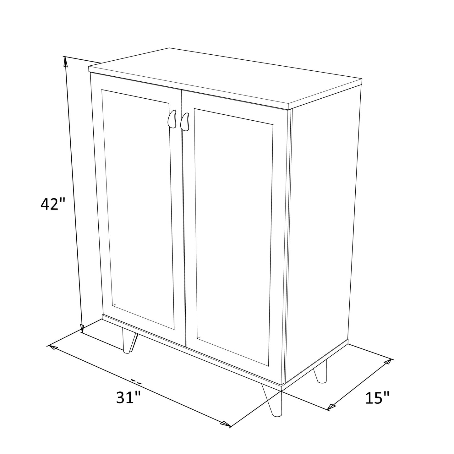 Karina Wood Base Shoe Cabinet