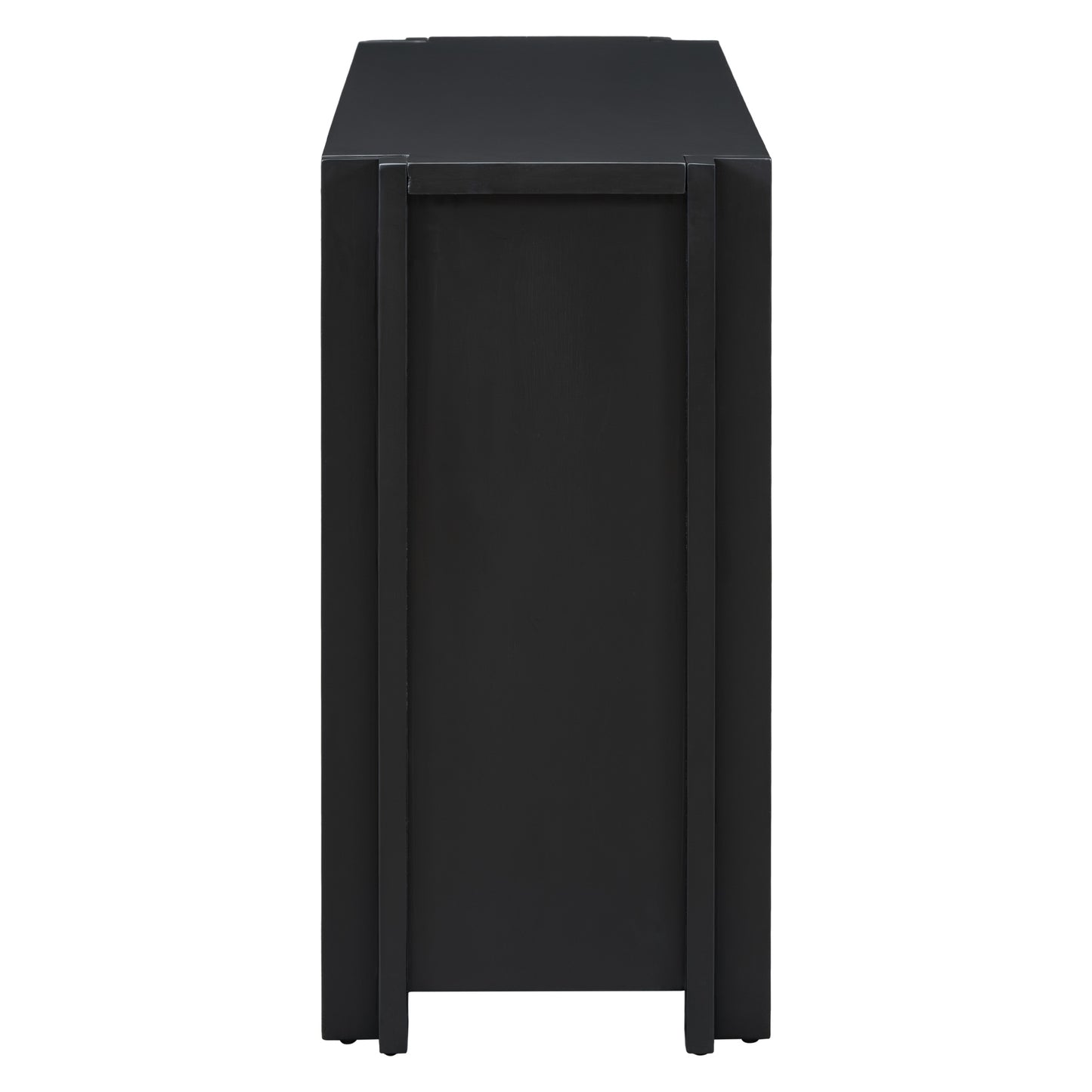 Rin Storage Cabinet Sideboard with 4 Doors - Black