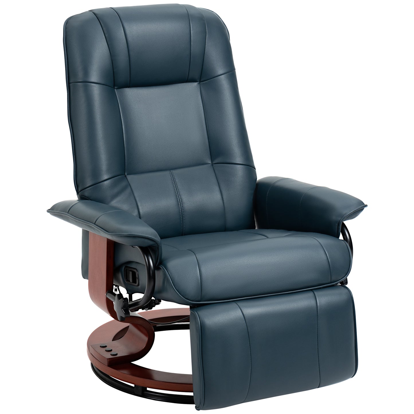 Metro Swivel Recliner Chair - Blue