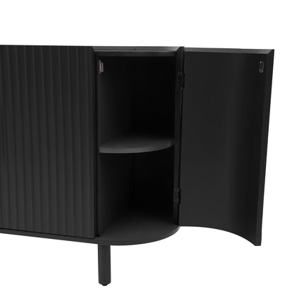 U Storage Sideboard Cabinet - Black